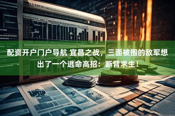 配资开户门户导航 宜昌之战，三面被围的敌军想出了一个逃命高招：断臂求生！